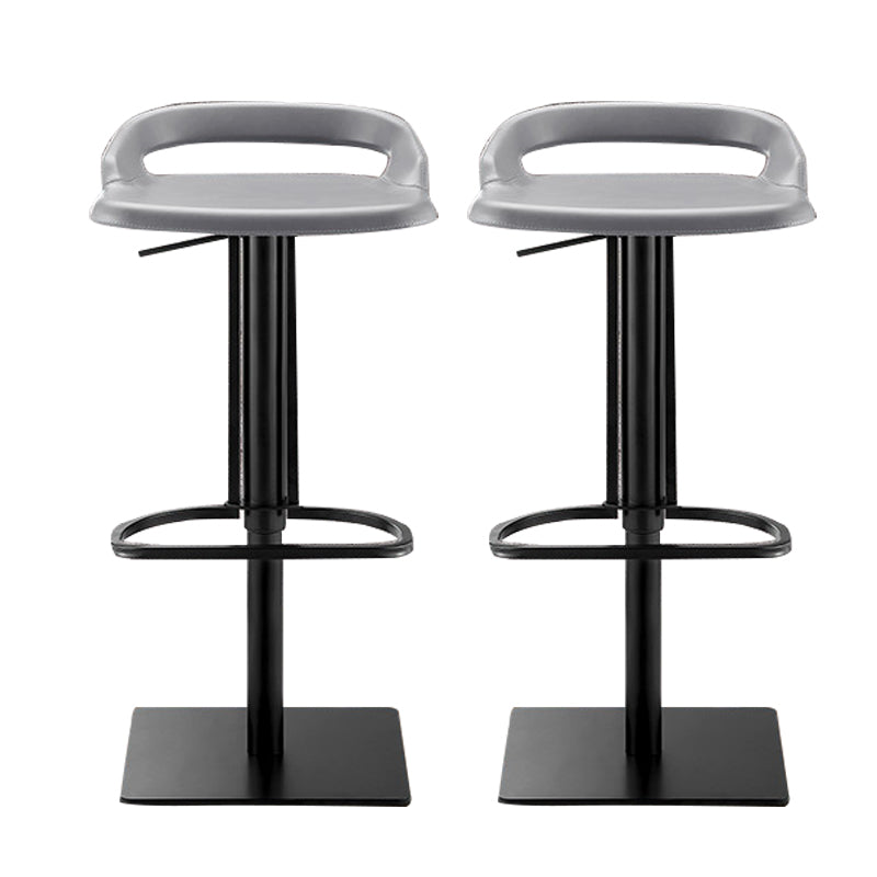 Industrial Leather Bar Stool Backrest Adjustable Counter Stool for Bristol