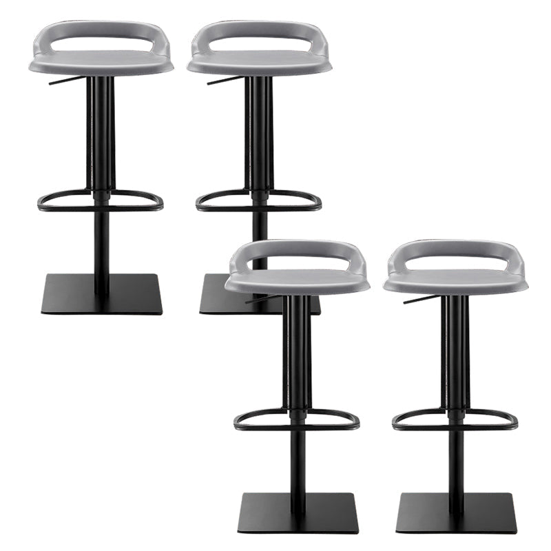 Industrial Leather Bar Stool Backrest Adjustable Counter Stool for Bristol