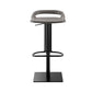 Industrial Leather Bar Stool Backrest Adjustable Counter Stool for Bristol