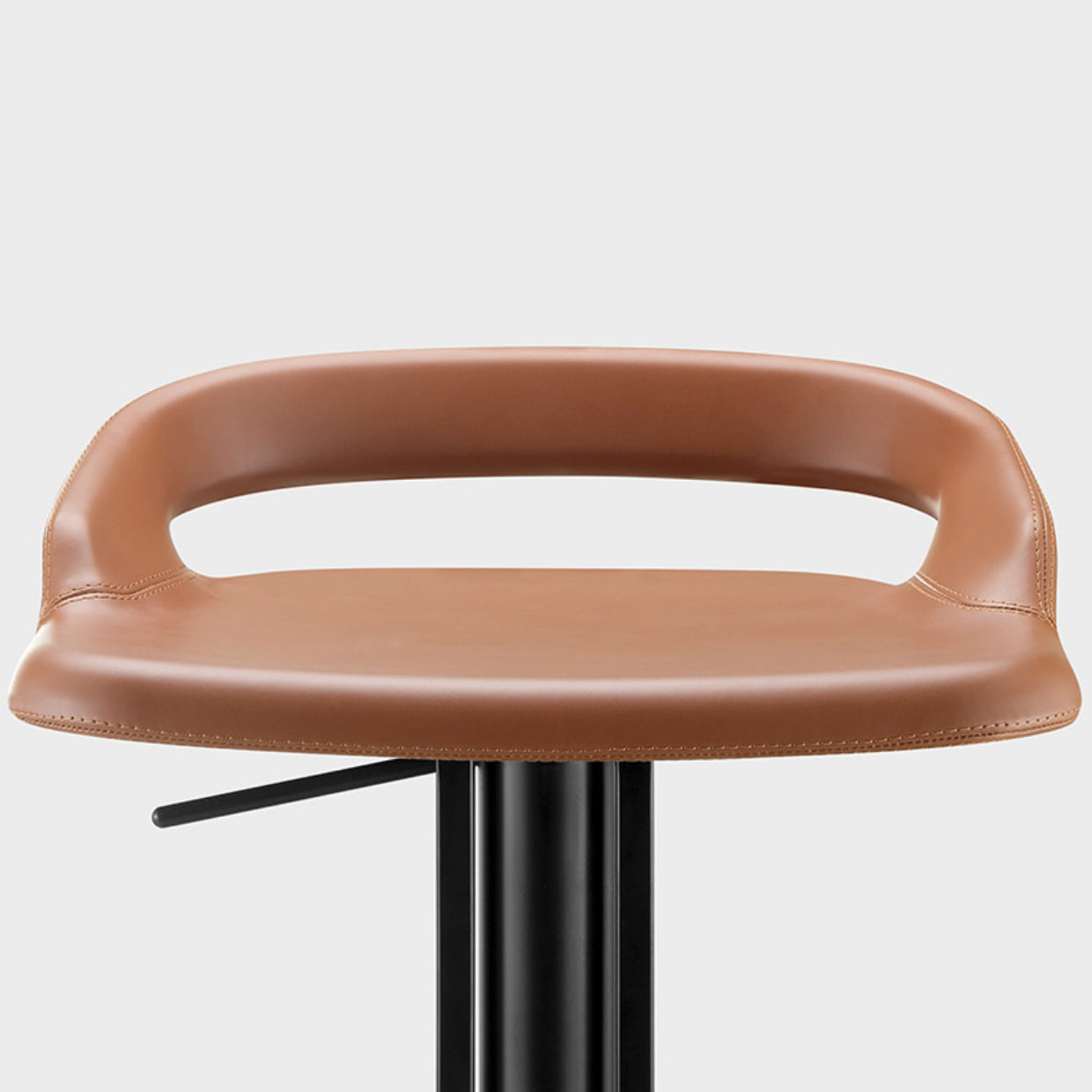 Industrial Leather Bar Stool Backrest Adjustable Counter Stool for Bristol