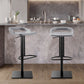 Industrial Leather Bar Stool Backrest Adjustable Counter Stool for Bristol