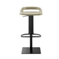 Industrial Leather Bar Stool Backrest Adjustable Counter Stool for Bristol