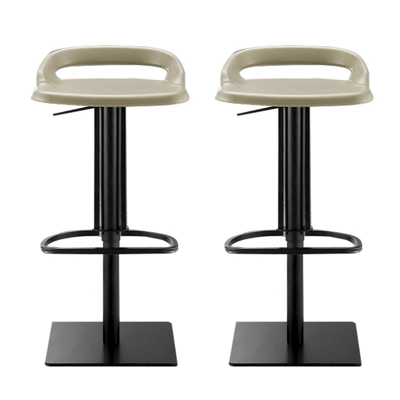 Industrial Leather Bar Stool Backrest Adjustable Counter Stool for Bristol