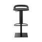 Industrial Leather Bar Stool Backrest Adjustable Counter Stool for Bristol
