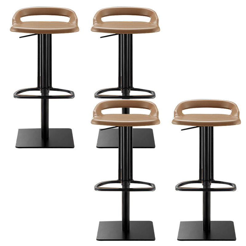 Industrial Leather Bar Stool Backrest Adjustable Counter Stool for Bristol
