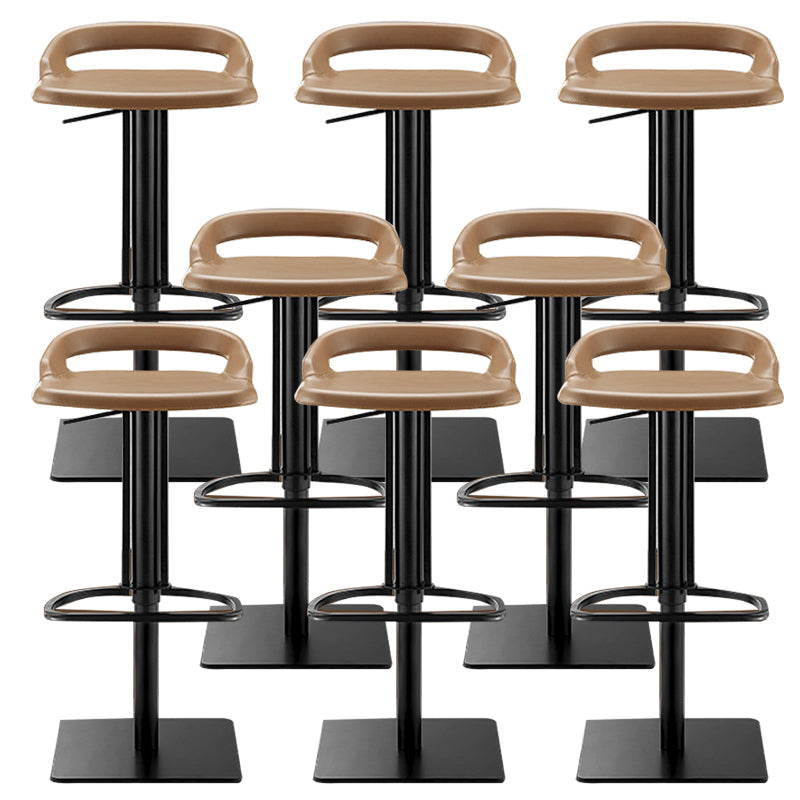 Industrial Leather Bar Stool Backrest Adjustable Counter Stool for Bristol