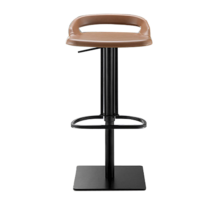 Industrial Leather Bar Stool Backrest Adjustable Counter Stool for Bristol