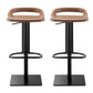 Industrial Leather Bar Stool Backrest Adjustable Counter Stool for Bristol