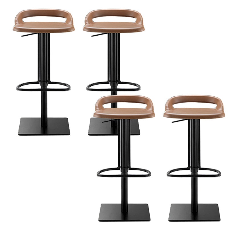 Industrial Leather Bar Stool Backrest Adjustable Counter Stool for Bristol