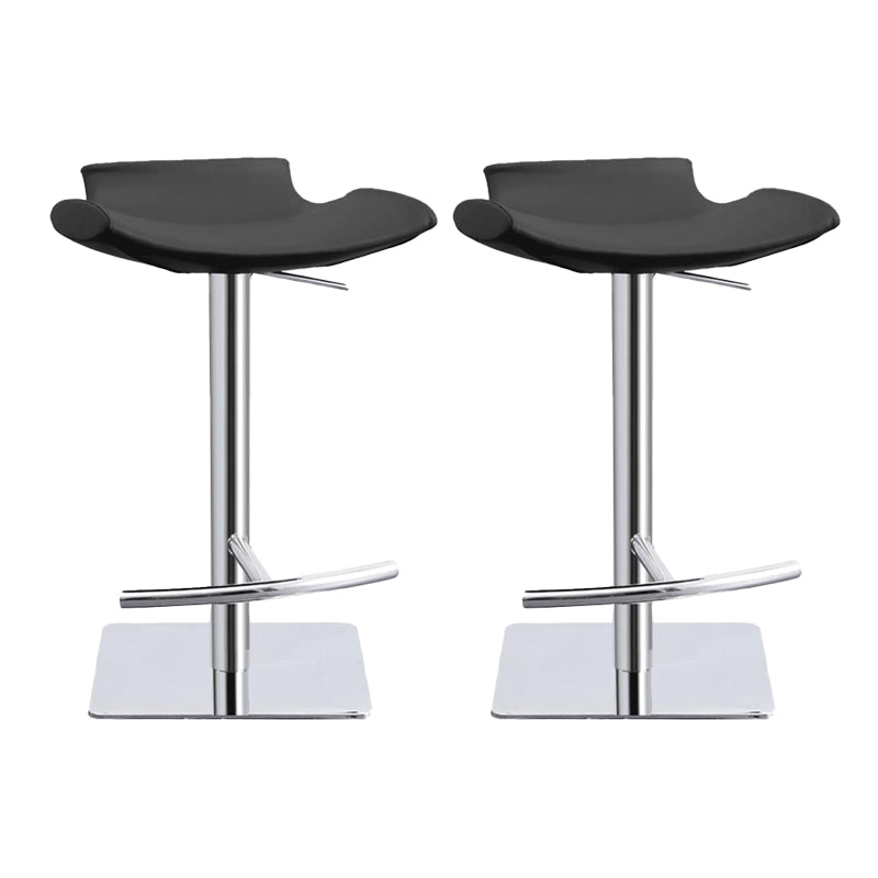Adjustable Bar Stool Industrial Backrest Counter Stool for Bristol Black 2 Piece Set Clearhalo 'Bar Furniture' 'Bar Stools' 'bar_stools' 'furn' 'furn_bar_stools' 'Furniture' 'Kitchen & Dining Furniture' 6663730