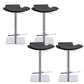 Adjustable Bar Stool Industrial Backrest Counter Stool for Bristol Black 4 Piece Set Clearhalo 'Bar Furniture' 'Bar Stools' 'bar_stools' 'furn' 'furn_bar_stools' 'Furniture' 'Kitchen & Dining Furniture' 6663732