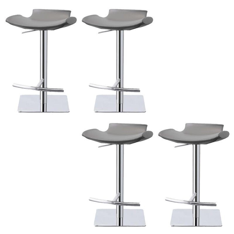 Adjustable Bar Stool Industrial Backrest Counter Stool for Bristol Gray 4 Piece Set Clearhalo 'Bar Furniture' 'Bar Stools' 'bar_stools' 'furn' 'furn_bar_stools' 'Furniture' 'Kitchen & Dining Furniture' 6663742