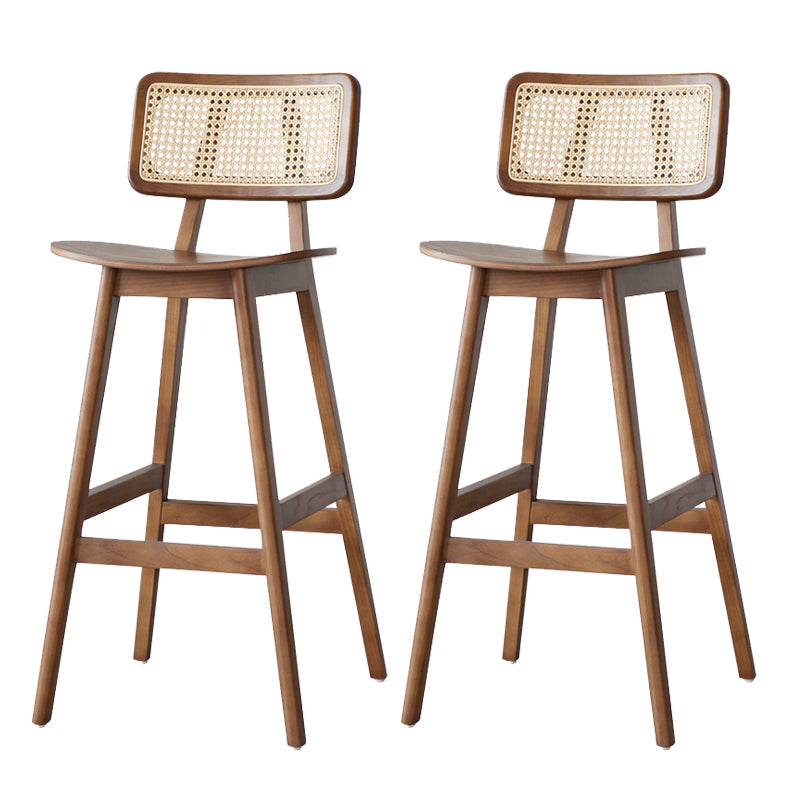 ブリストルのためのソリッドウッドバースツールモダンバックレストカウンタースツール