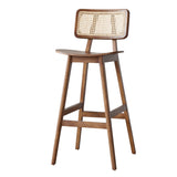 Tabouret de bar en bois massif selles de comptoir de dossier moderne pour Bristol