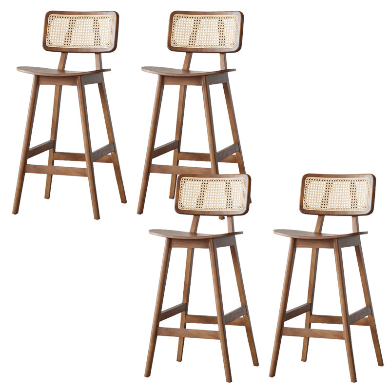 ブリストルのためのソリッドウッドバースツールモダンバックレストカウンタースツール