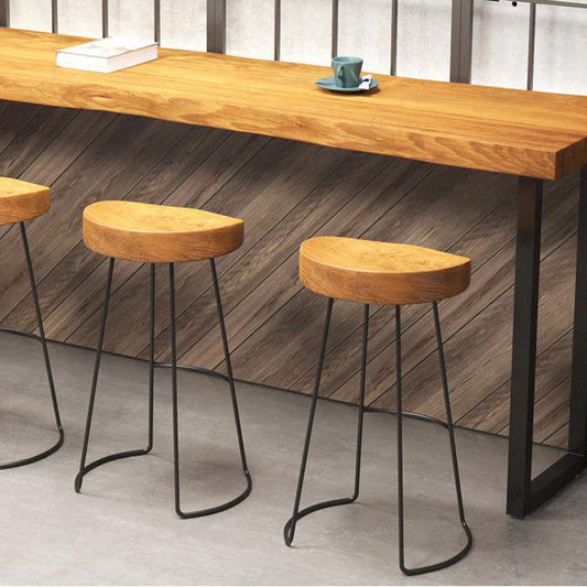 Hedendaagse rugloze barkrukken Gevormde stoelbarkrukken met metalen benen