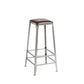 Faux Leather Dining Stools Armless Bar Stools with Metal Base Backless 1 Piece Bar Stool(31"H) Clearhalo 'Bar Furniture' 'Bar Stools' 'bar_stools' 'furn' 'furn_bar_stools' 'Furniture' 'Kitchen & Dining Furniture' 6664158