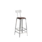 Faux Leather Dining Stools Armless Bar Stools with Metal Base With Back 1 Piece Bar Stool(30"H) Clearhalo 'Bar Furniture' 'Bar Stools' 'bar_stools' 'furn' 'furn_bar_stools' 'Furniture' 'Kitchen & Dining Furniture' 6664159
