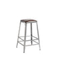 Faux Leather Dining Stools Armless Bar Stools with Metal Base Backless 1 Piece Counter Stool(26"H) Clearhalo 'Bar Furniture' 'Bar Stools' 'bar_stools' 'furn' 'furn_bar_stools' 'Furniture' 'Kitchen & Dining Furniture' 6664163
