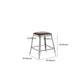 Faux Leather Dining Stools Armless Bar Stools with Metal Base Clearhalo 'Bar Furniture' 'Bar Stools' 'bar_stools' 'furn' 'furn_bar_stools' 'Furniture' 'Kitchen & Dining Furniture' 6664207