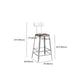 Faux Leather Dining Stools Armless Bar Stools with Metal Base Clearhalo 'Bar Furniture' 'Bar Stools' 'bar_stools' 'furn' 'furn_bar_stools' 'Furniture' 'Kitchen & Dining Furniture' 6664208