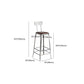 Faux Leather Dining Stools Armless Bar Stools with Metal Base Clearhalo 'Bar Furniture' 'Bar Stools' 'bar_stools' 'furn' 'furn_bar_stools' 'Furniture' 'Kitchen & Dining Furniture' 6664210