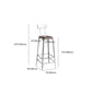 Faux Leather Dining Stools Armless Bar Stools with Metal Base Clearhalo 'Bar Furniture' 'Bar Stools' 'bar_stools' 'furn' 'furn_bar_stools' 'Furniture' 'Kitchen & Dining Furniture' 6664212