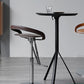 Industrial Leather Bar Stool Low Back Adjustable Counter Stool for Bristol