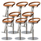 Industrial Leather Bar Stool Low Back Adjustable Counter Stool for Bristol