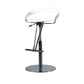 Industrial Leather Bar Stool Low Back Adjustable Counter Stool for Bristol