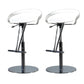 Industrial Leather Bar Stool Low Back Adjustable Counter Stool for Bristol