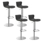 Leer verstelbare Bar Stool Glam Backlest Teller voor Bristol