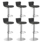 Leer verstelbare Bar Stool Glam Backlest Teller voor Bristol