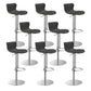 Leer verstelbare Bar Stool Glam Backlest Teller voor Bristol