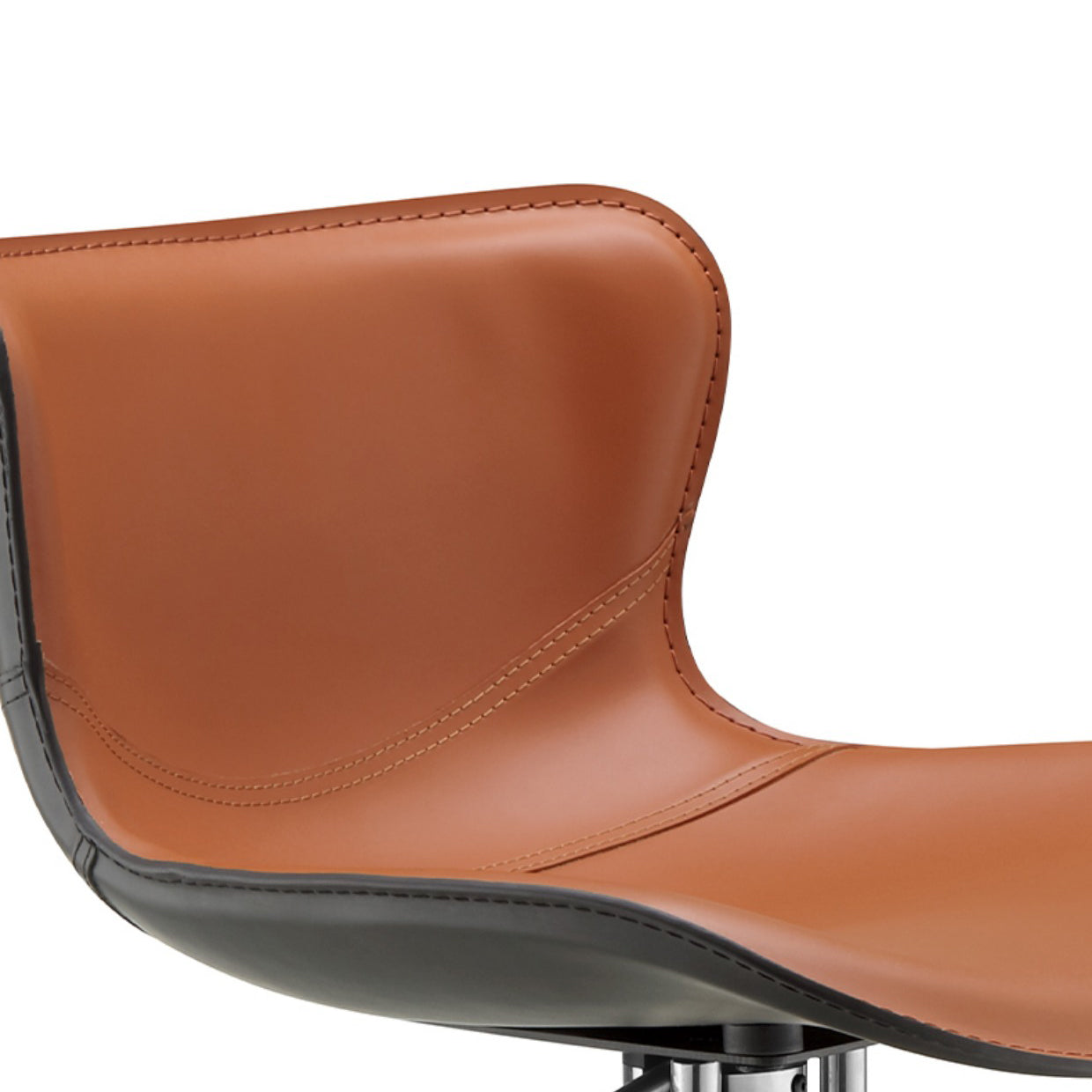 Leer verstelbare Bar Stool Glam Backlest Teller voor Bristol