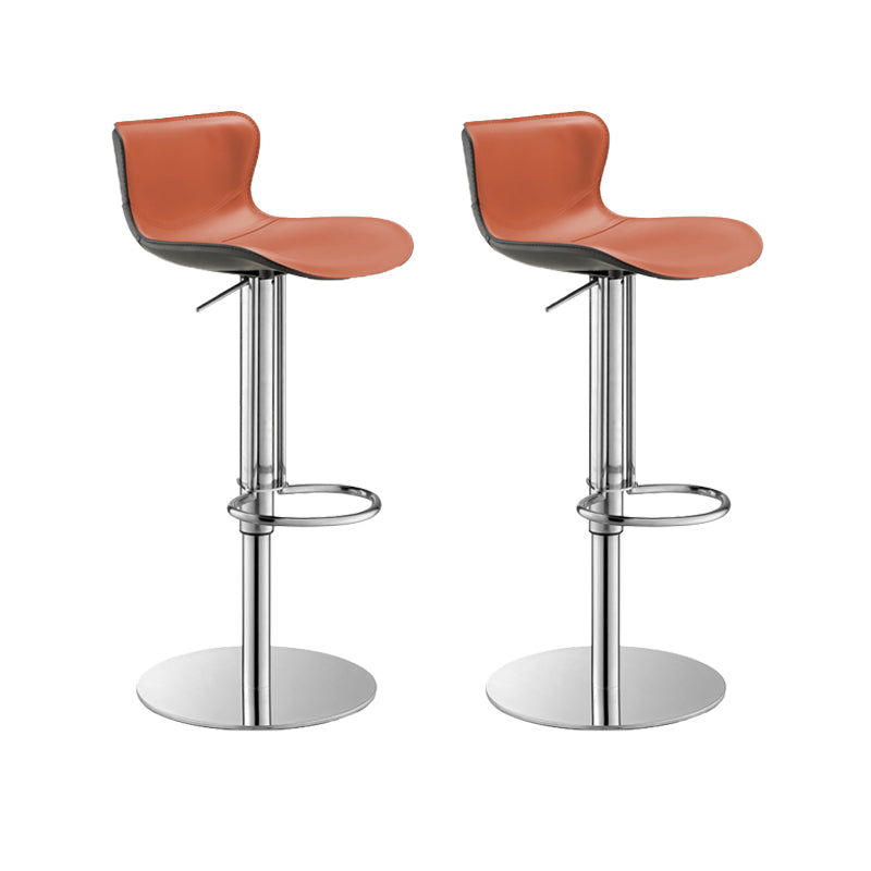 Leer verstelbare Bar Stool Glam Backlest Teller voor Bristol