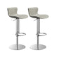 Leer verstelbare Bar Stool Glam Backlest Teller voor Bristol