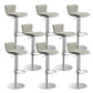 Leer verstelbare Bar Stool Glam Backlest Teller voor Bristol