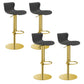 Leer verstelbare Bar Stool Glam Backlest Teller voor Bristol