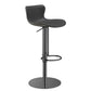 Leer verstelbare Bar Stool Glam Backlest Teller voor Bristol