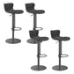 Leer verstelbare Bar Stool Glam Backlest Teller voor Bristol
