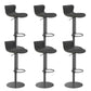 Leer verstelbare Bar Stool Glam Backlest Teller voor Bristol