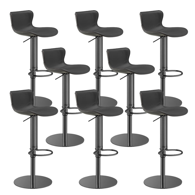 Leer verstelbare Bar Stool Glam Backlest Teller voor Bristol