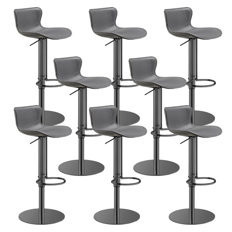 Leer verstelbare Bar Stool Glam Backlest Teller voor Bristol