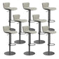 Leer verstelbare Bar Stool Glam Backlest Teller voor Bristol