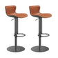Leer verstelbare Bar Stool Glam Backlest Teller voor Bristol