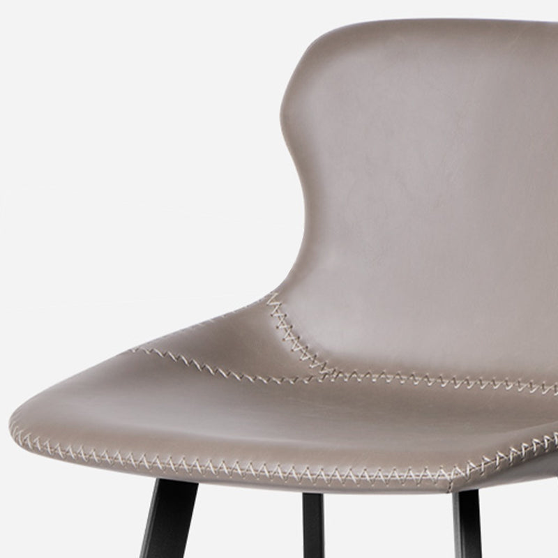 Moderne lederen barkruk lage rugvoetsteun tegenstoel voor Bristol