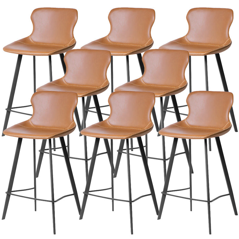 Moderne lederen barkruk lage rugvoetsteun tegenstoel voor Bristol