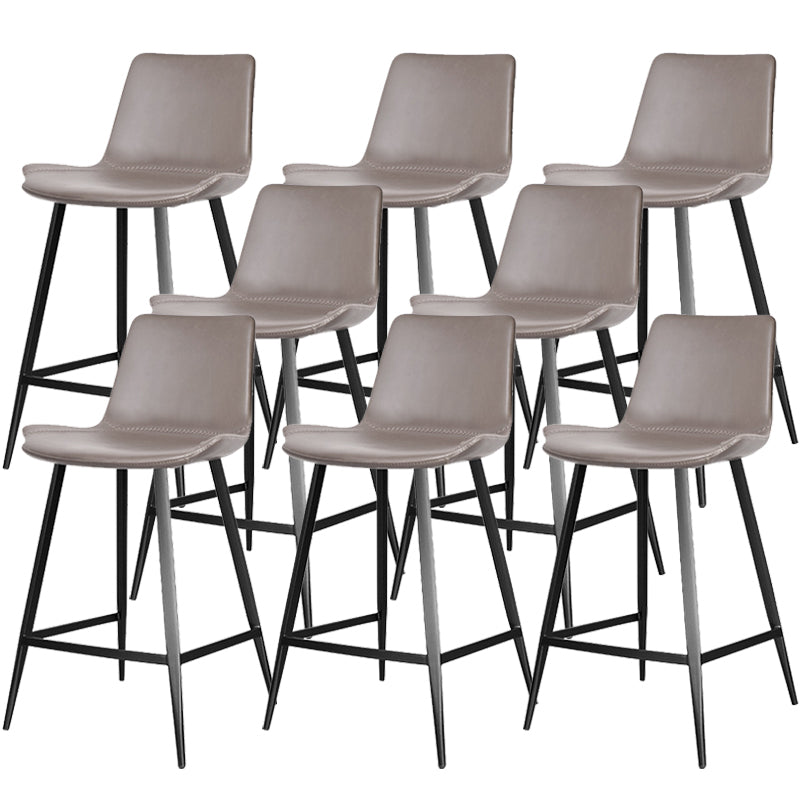 Moderne lederen barkruk lage rugvoetsteun tegenstoel voor Bristol