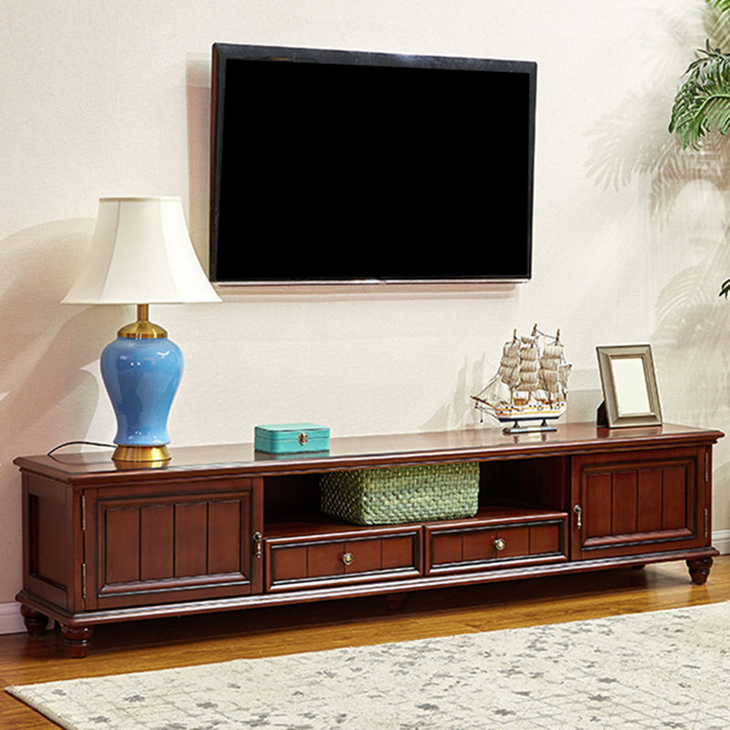 Porta TV in legno Porta TV tradizionale Console con cassetti